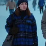 Home for Christmas Johanne Blue Plaid Jacket