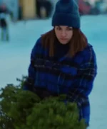 Home for Christmas Johanne Blue Plaid Jacket