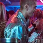Home for Christmas Jonas Silver Leather Jacket