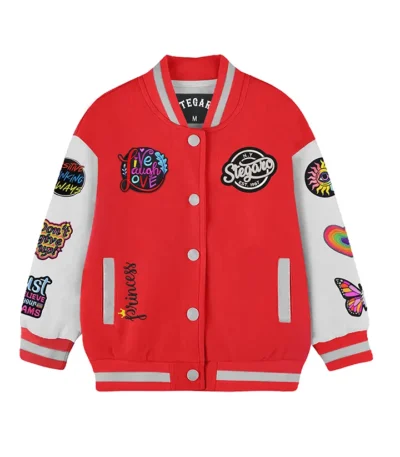 Huffman Stegaro Girl Dream Red Varsity Jacket