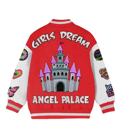 Huffman Stegaro Girl Dream Red Varsity Jacket