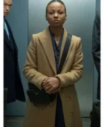 Industry Brown Harper Stern Wool Coat