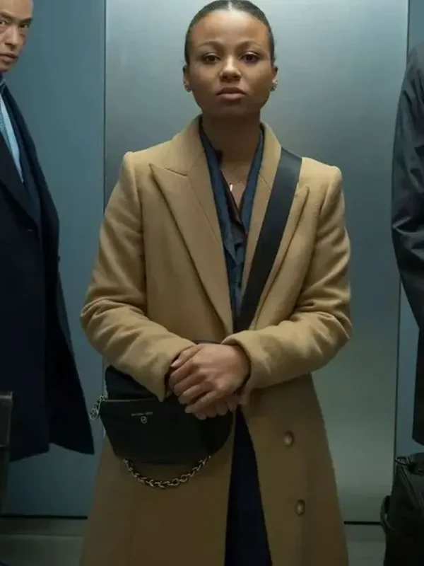 Industry Brown Harper Stern Wool Coat