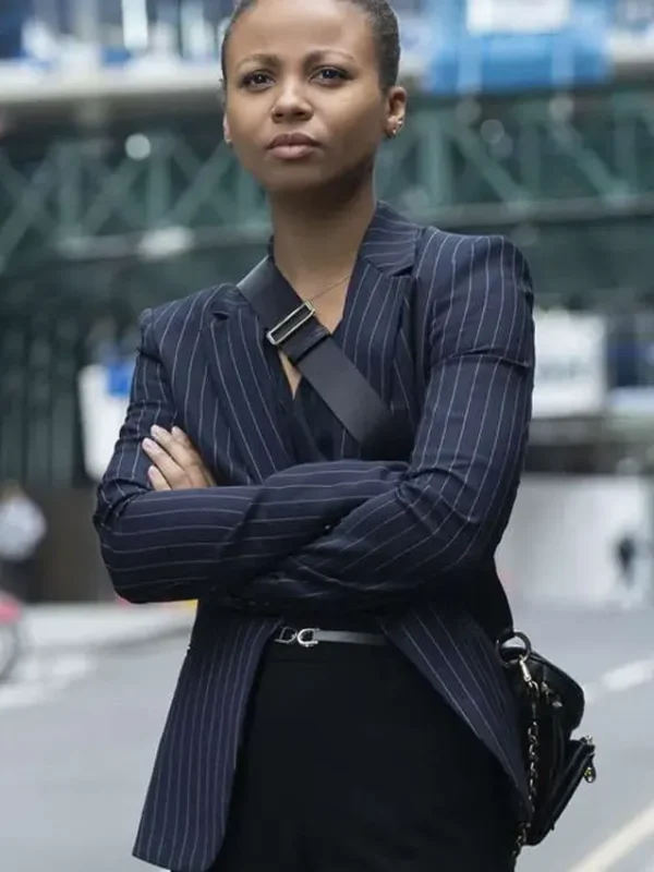 Industry Harper Blue Striped Blazer