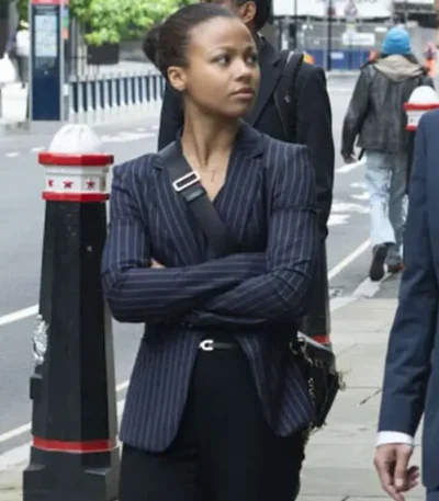 Industry Harper Blue Striped Blazer