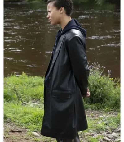 Industry S04 Harper Stern Black Leather Coat