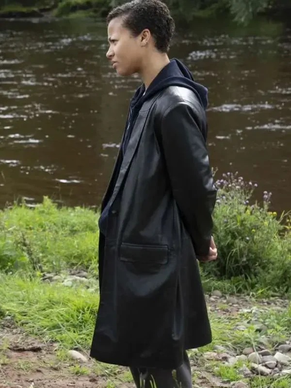 Industry S04 Harper Stern Black Leather Coat