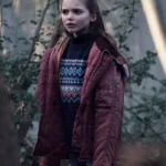 Isabella Astbury The Crow Girl S01 Maroon Jacket