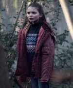 Isabella Astbury The Crow Girl S01 Maroon Jacket