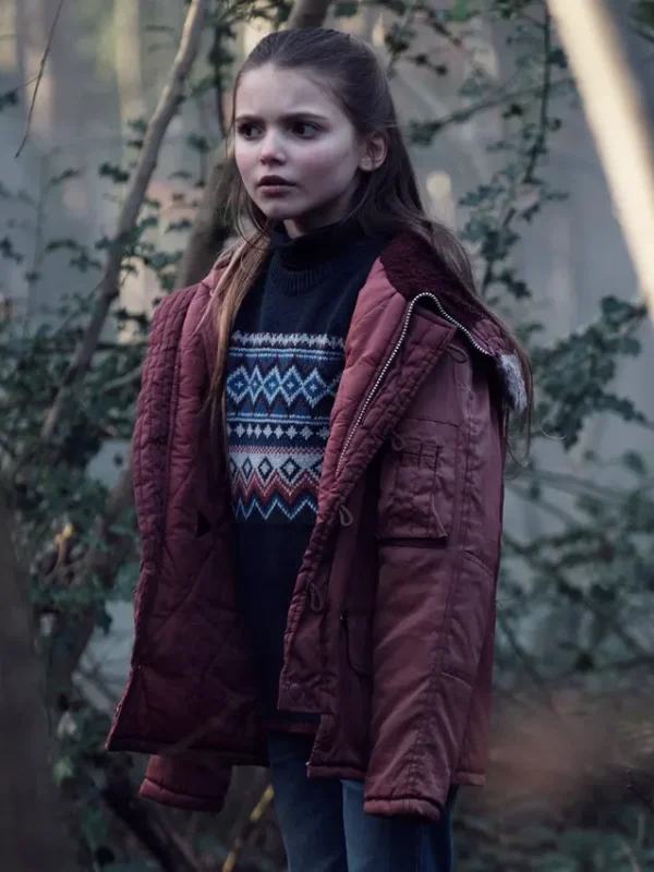 Isabella Astbury The Crow Girl S01 Maroon Jacket