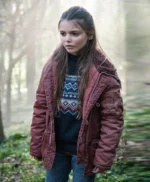 Isabella Astbury The Crow Girl S01 Maroon Jacket