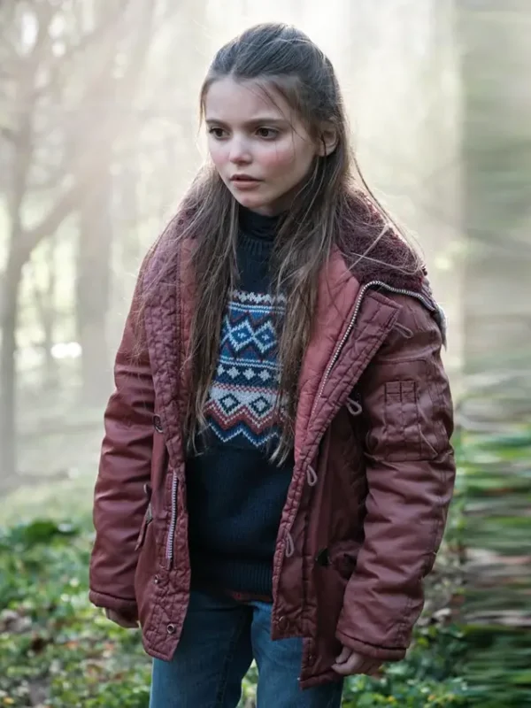 Isabella Astbury The Crow Girl S01 Maroon Jacket