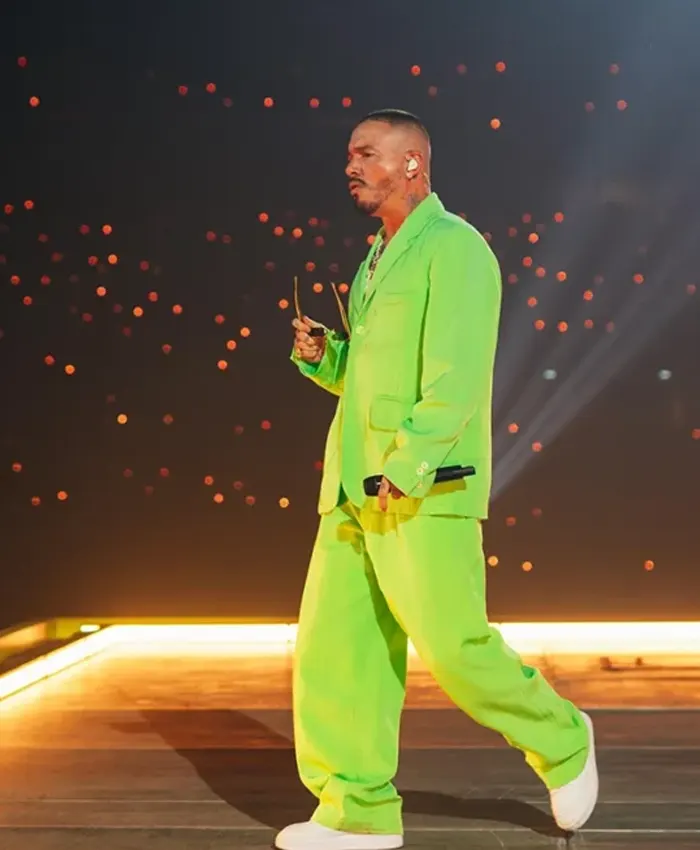 Final Show Paris 2026 J Balvin Green Suit Final Show Paris 2026 J Balvin Green Suit
