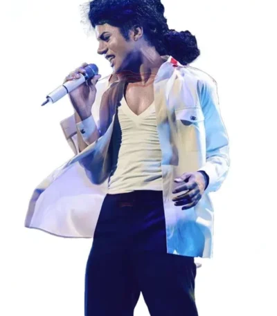 Jaafar Jackson Michael White Jacket