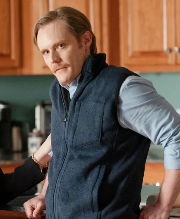 Jack Huston Mayfair Witches S02 Blue Vest