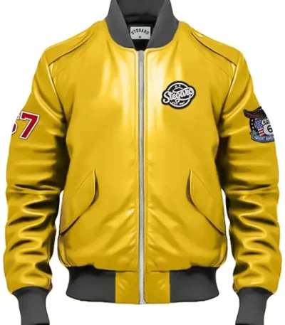 Jack Stegaro Bomber Leather Jacket
