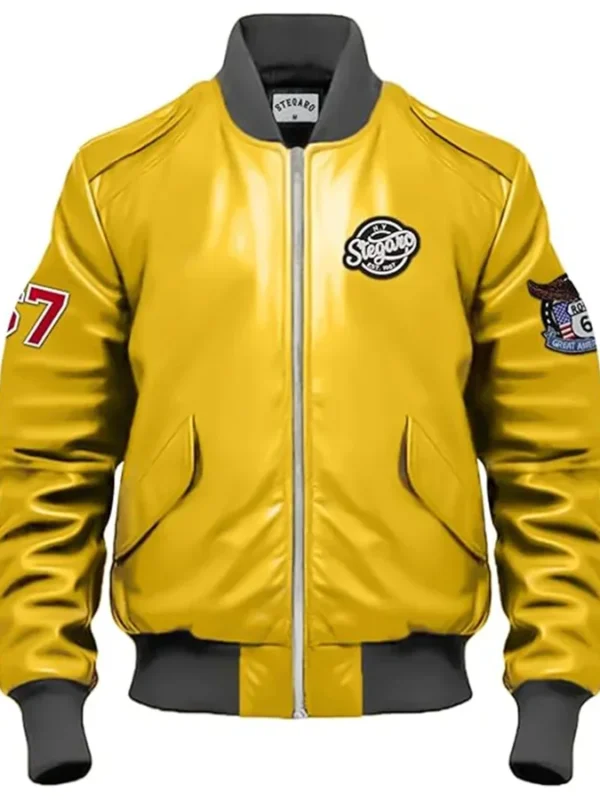 Jack Stegaro Bomber Leather Jacket