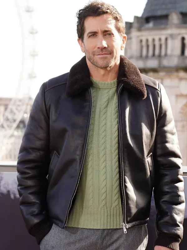 The Bride Photocall Jake Gyllenhaal Leather Jacket