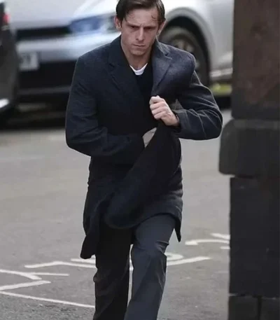 Jamie Bell Half Man Black Coat