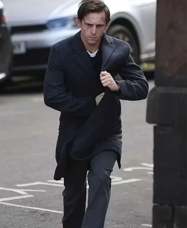 Jamie Bell Half Man Black Coat
