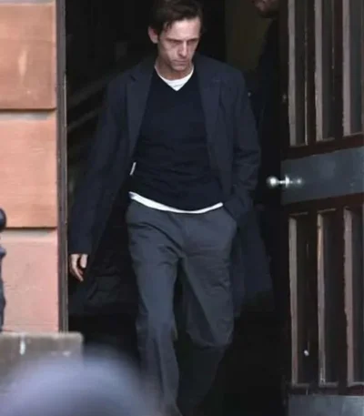 Jamie Bell Half Man Black Coat