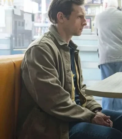 Jamie Bell Half Man Green Jacket