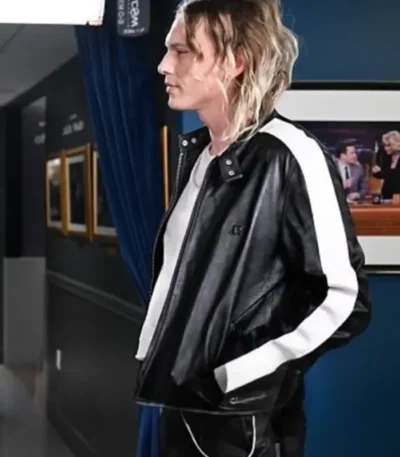 Jamie Campbell The Tonight Show Leather Jacket