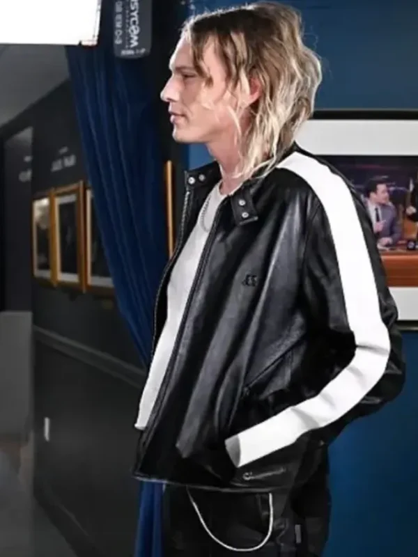Jamie Campbell The Tonight Show Leather Jacket