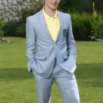 Jedidiah Goodacre Descendants Prom Notch Collar Blue Suit