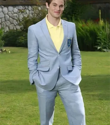 Jedidiah Goodacre Descendants Prom Notch Collar Blue Suit