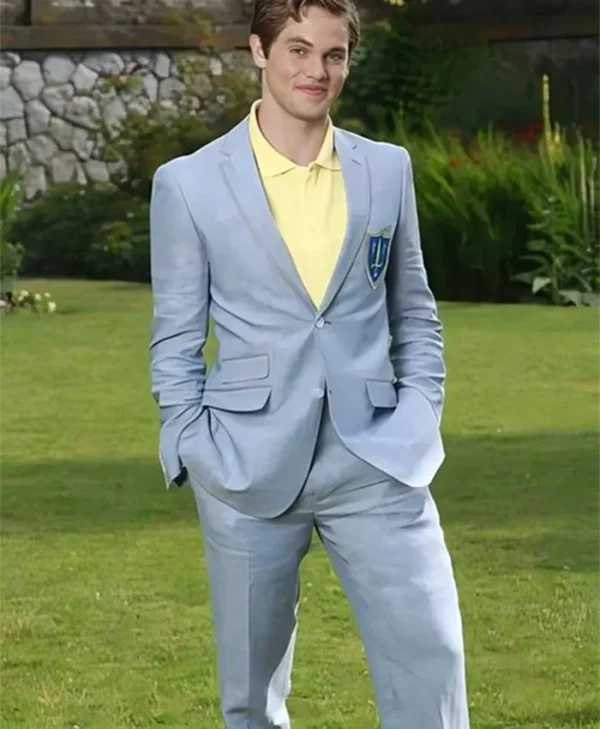 Jedidiah Goodacre Descendants Prom Notch Collar Blue Suit