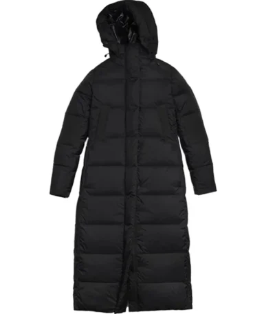 Jessie Buckley The Bride Black Puffer Coat