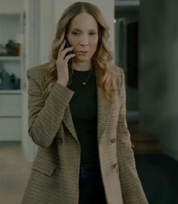 Joanne Froggatt MobLand Plaid Blazer