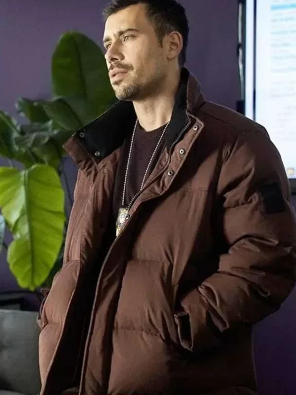 Joe Velasco Law and Order SVU S26 Brown Puffer Jacket