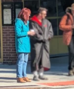 Karen Page Daredevil Born Again S01 Blue Jacket