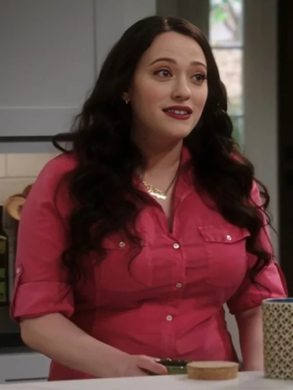 Kat Dennings Shifting Gears Pink Shirt