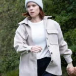 Kate Mara The Astronaut White Wool Jacket
