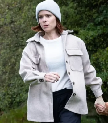 Kate Mara The Astronaut White Wool Jacket