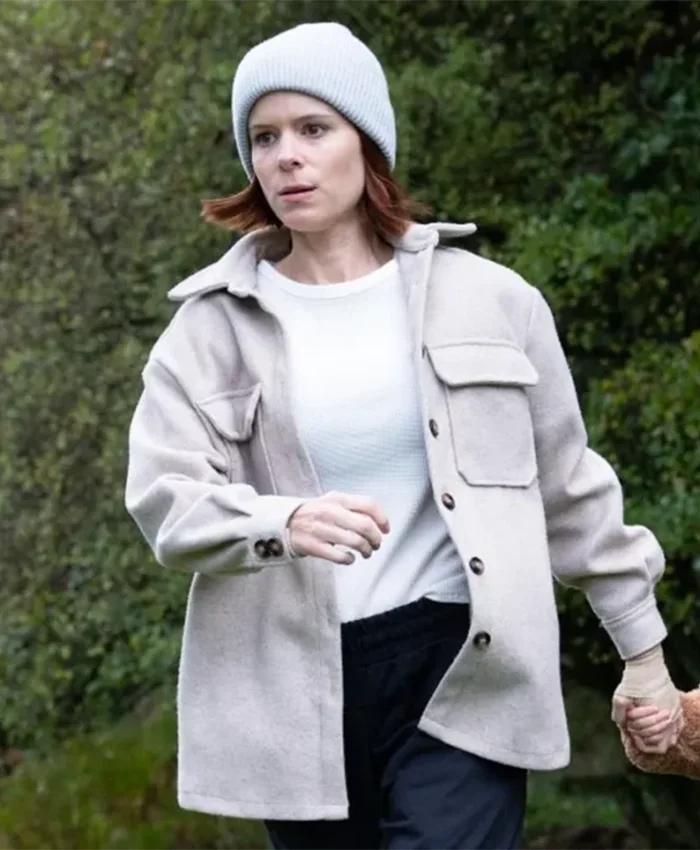 Kate Mara The Astronaut White Wool Jacket Kate Mara The Astronaut White Wool Jacket