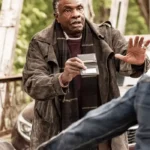 Keith David The Lowdown S01 Brown Suede Coat