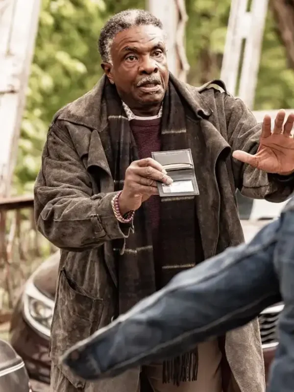 Keith David The Lowdown S01 Brown Suede Coat