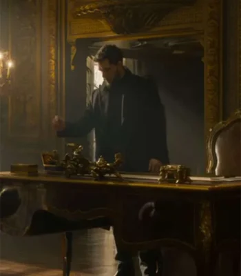 Kit Harington The Family Plan 2 Black Wool Coat