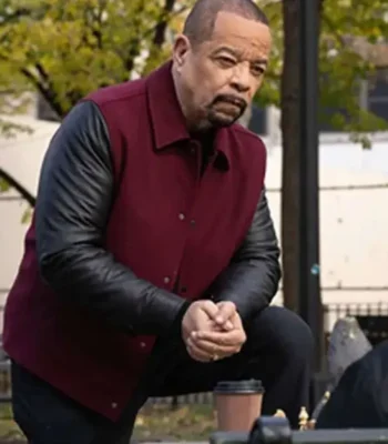 Law and Order SVU Fin Maroon and Black Jacket