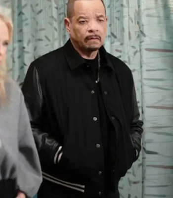 Law and Order SVU Odafin Tutuola Black Varsity Jacket