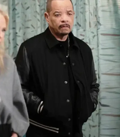 Law and Order SVU Odafin Tutuola Black Varsity Jacket
