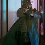 Lee Pace The Running Man Leather Coat