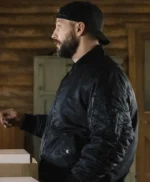 Marshals Pete Calvin Black Bomber Jacket