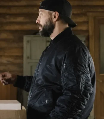 Marshals Pete Calvin Black Bomber Jacket
