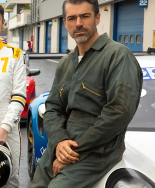 Luca Argentero Motorvalley Grey Jumpsuit