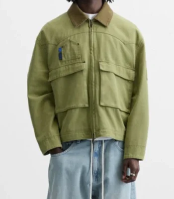 Lucas Jasper Electric Bloom S01 Green Cotton Jacket